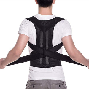 Back Posture Corrector Belt with Metal Support Rods – Adjustable Back & Shoulder Support Brace for Men & Women