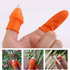 Orange Silicone Thumb Cutter – Finger Knife for Vegetable Harvesting, Fruit Picking & Gardening