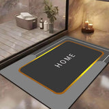 Square Home Mat 2mm – Non-Slip Floor Mat for Kitchen, Bathroom, Entrance & Bedroom (15 × 22.5 Inches)