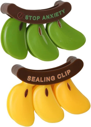 Banana Fridge Magnetic Sealing Clip – Reusable Food Bag Sealer with Refrigerator Magnet