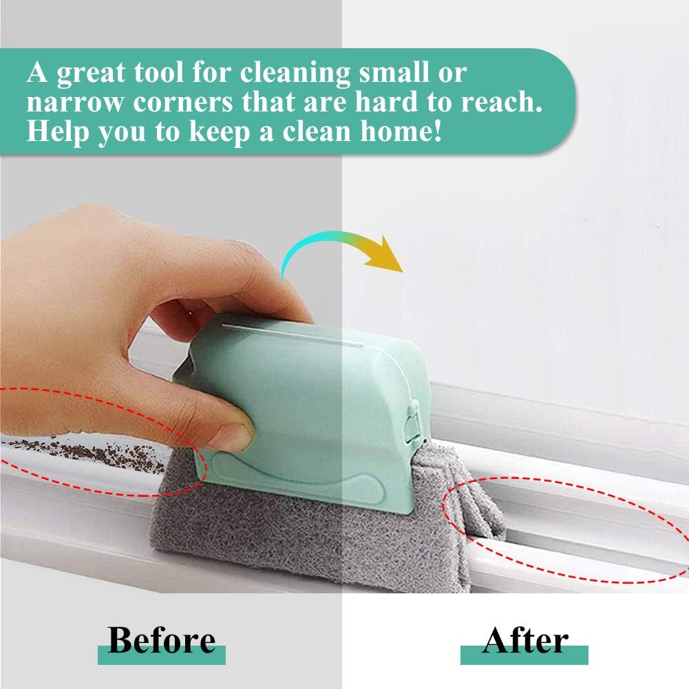 Window Cleaning Brush – Multi-Function Window Track & Groove Cleaning Brush for Sliding Windows, Doors & Window Rails