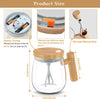 Self Stirring Mug 400ml – Automatic Mixing Borosilicate Glass Coffee Cup with One-Touch Stirring