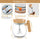 Self Stirring Mug 400ml – Automatic Mixing Borosilicate Glass Coffee Cup with One-Touch Stirring