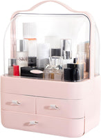 Acrylic Double-Sided Cosmetic Organizer – Transparent Makeup Storage Box for Lipstick, Skincare & Beauty Essentials