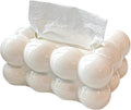 Bubble Bow Tissue Box – Decorative Tissue Holder Cover for Living Room, Bedroom, Bathroom & Office