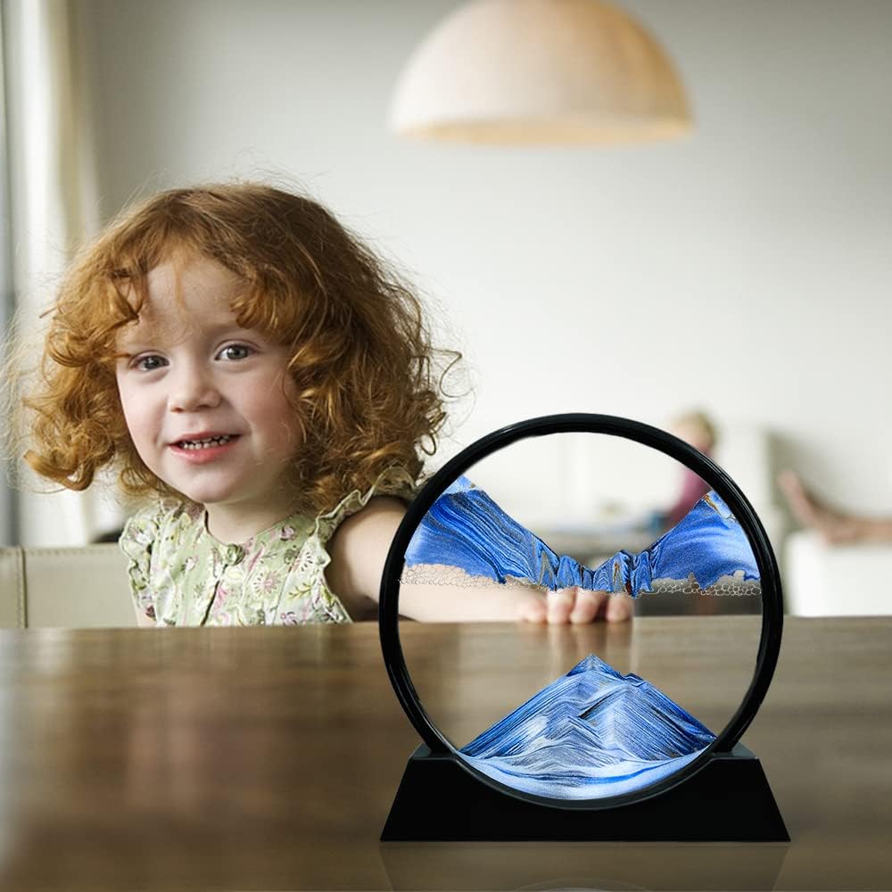 3D Moving Sand Art Lamp | Flowing Sand Painting LED Lamp