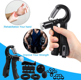 Automatic Counter Hand Gripper – Adjustable Finger Strength Trainer with Repetition Counter for Grip & Forearm Exercise