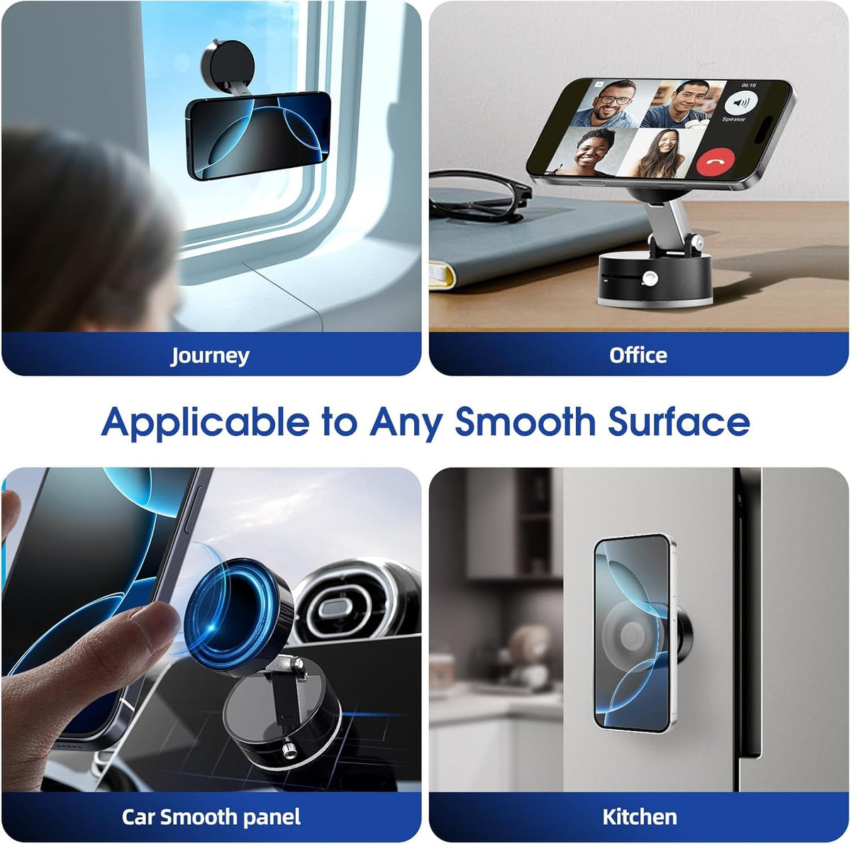 Mobile Magnetic Holder – Universal Magnetic Phone Mount for Car Dashboard, Desk & Home