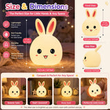 Cubbie Rabbit Silicone Night Light | Rechargeable Bunny Lamp