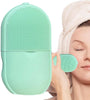 2-in-1 Silicone Ice Roller & Face Scrubber – Reusable Facial Massage, Cooling Ice Mold & Deep Cleansing Brush