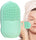 2-in-1 Silicone Ice Roller & Face Scrubber – Reusable Facial Massage, Cooling Ice Mold & Deep Cleansing Brush