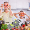 14-in-1 Vegetable Cutter – Multifunction Vegetable Chopper, Mandoline Slicer & Grater with Storage Container