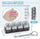 4-in-1 Keyboard Fidget Toy for Adults – Keyboard Clicker Keychain with LED Light & Sound for Stress & Anxiety Relief
