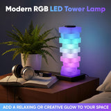 Triangle Cube Atmosphere Rechargeable LED Lamp – Multi-Color RGB Night Light with Touch Control & USB Charging