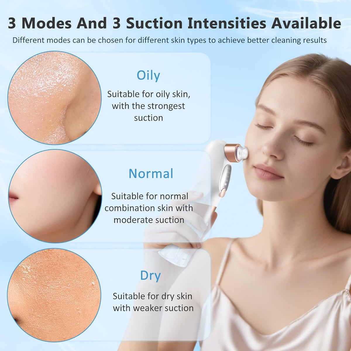 Super Micro Bubble Beauty Instrument – Electric Blackhead Remover & Facial Pore Cleaner with Vacuum Suction