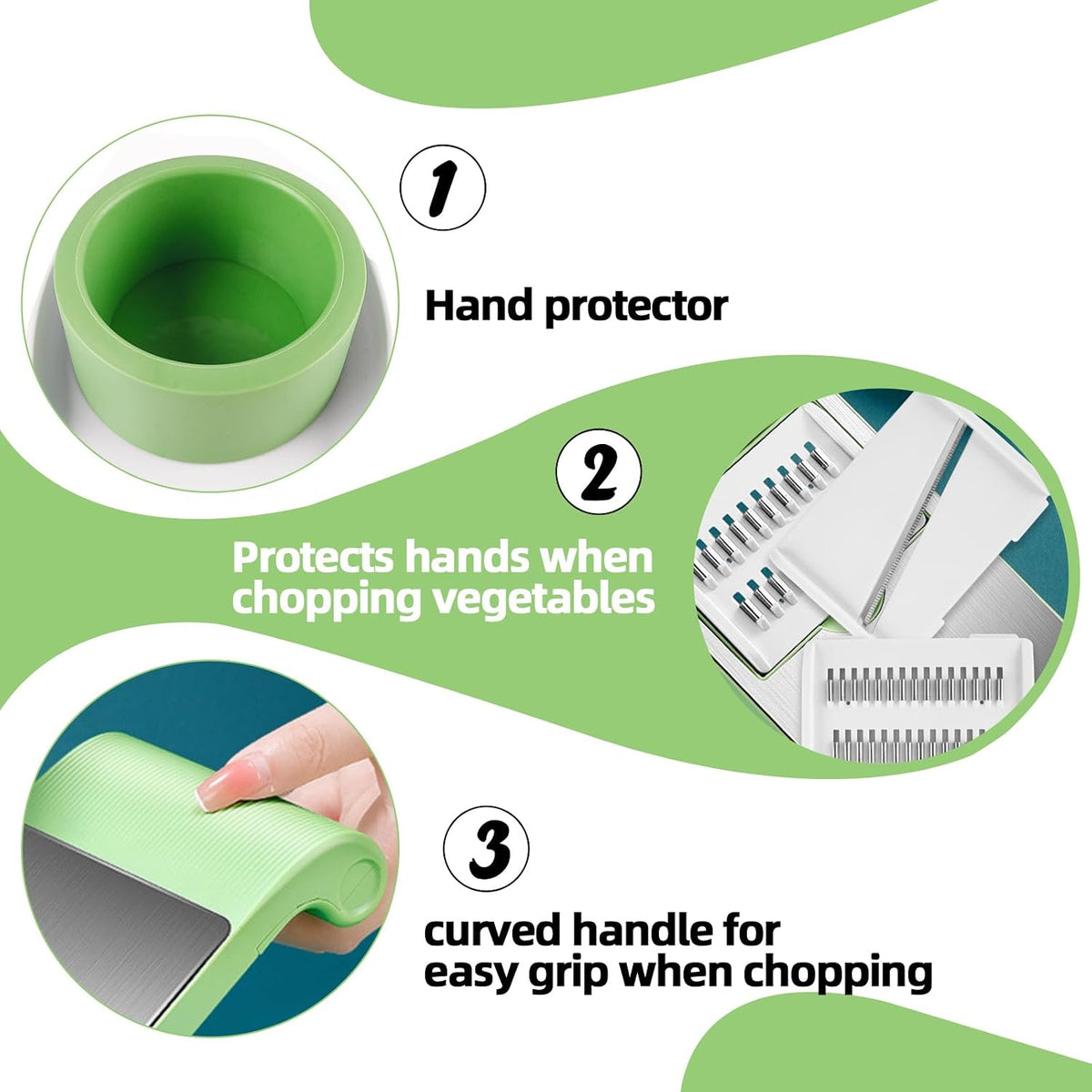 5-in-1 Manual Food Grater & Slicer – Multi-Function Vegetable & Fruit Cutter with Stainless Steel Blades