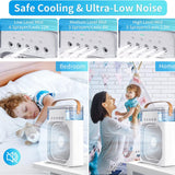 Humidifier Mist Fan – 10 Inch Jumbo Plug & Play Portable Cooling Fan with Mist Spray