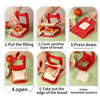 Square Sandwich Cutter – DIY Bread Sandwich Cutter & Sealer for Kids Lunch Box, Toast & Snacks