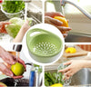 Plastic Drain Basket – Multipurpose Kitchen Sink Strainer & Fruit Vegetable Washing Basket