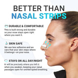 Sleepco Nasal Dilator Starter Kit – 4 Sizes Reusable Nasal Airflow Dilators for Better Breathing & Comfortable Sleep