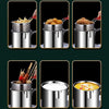 1200ml Stainless Steel Deep Frying Pot with Strainer Basket – Oil Fryer Pot for French Fries, Chicken & Tempura