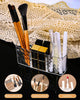 Acrylic 3-Part Diamond Cut Organizer – Multipurpose Makeup, Cosmetic & Desk Storage Holder