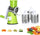 Table Top Drum Multifunctional Roller Vegetable Cutter – Hand Crank Rotary Grater, Potato Slicer & Cheese Shredder