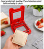 Square Sandwich Cutter – DIY Bread Sandwich Cutter & Sealer for Kids Lunch Box, Toast & Snacks