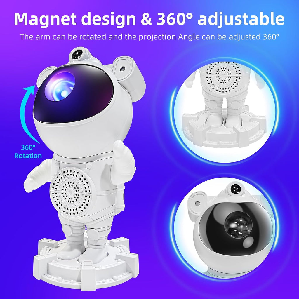 Astronaut Star Projector Galaxy Night Light – LED Nebula Projector for Bedroom, Kids Room & Home Decor