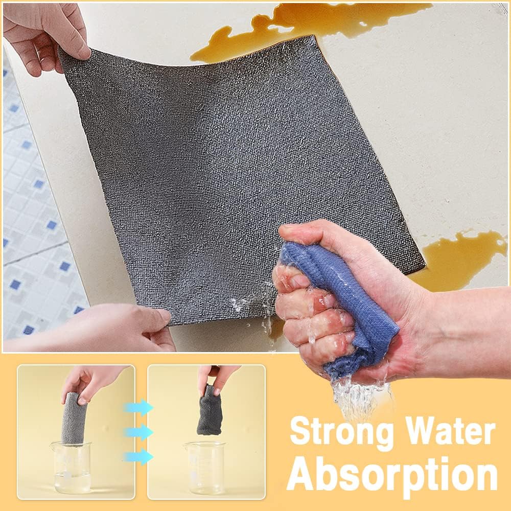 Microfiber Cleaning Wipes – Pack of 20 Reusable Soft Cleaning Cloths for Kitchen, Car, Glass, Electronics & Home