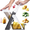 Adjustable Mandoline Slicer – Multi-Function Vegetable & Fruit Cutter with Adjustable Thickness, Julienne & Slicing Blades