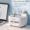 Ecoco Tissue Box – Stylish Desktop Tissue Holder & Organizer for Bathroom, Bedroom, Kitchen & Office