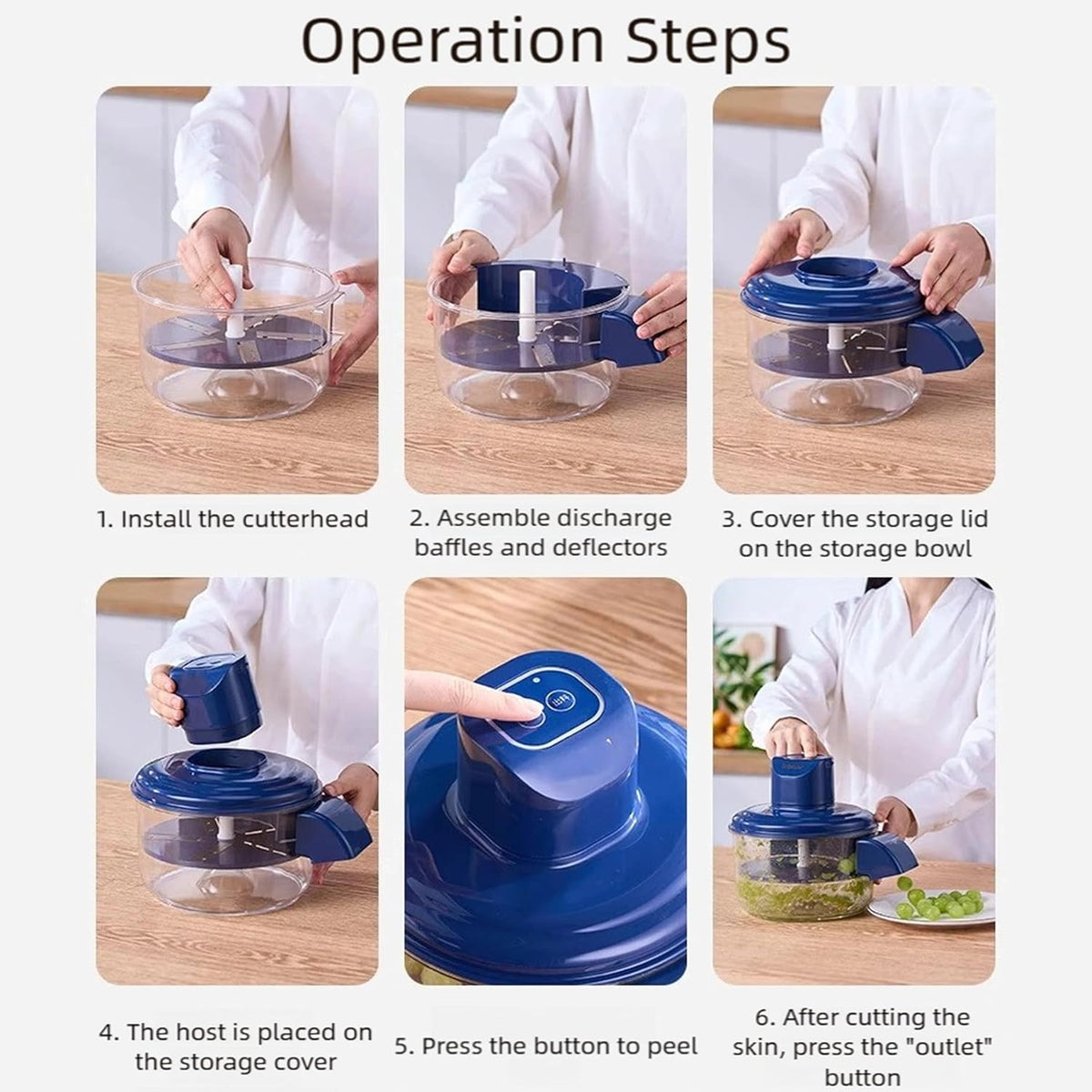 Automatic Electric Fruit Peeler – USB Rechargeable Fruit & Vegetable Peeling Machine for Apples, Potatoes & More