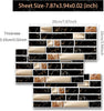 Pack of 24 Self-Adhesive Mosaic Tile Stickers – Waterproof Peel & Stick Wall & Kitchen Décor (7.5 × 4.5 Inch)