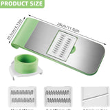 5-in-1 Manual Food Grater & Slicer – Multi-Function Vegetable & Fruit Cutter with Stainless Steel Blades