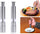 Stainless Steel One-Hand Salt & Pepper Grinder – Masala Hammer Spice Grinder for Black Pepper, Salt & Seasonings