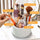 Covered Rotating Toothbrush Holder – 360° Dustproof Bathroom Organizer with Storage Compartments
