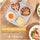 4-Hole Non-Stick Egg Frying Pan – 4 Section Omelet & Egg Skillet with Handle for Gas & Induction Stove