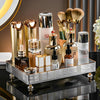 Desktop Perfume & Cosmetic Organizer Acrylic Tray – Transparent Makeup, Skincare & Vanity Storage Display Tray