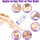 Rechargeable Hair Shaver Purple White ABS Women's Sensitive Skin