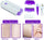 Rechargeable Hair Shaver Purple White ABS Women's Sensitive Skin