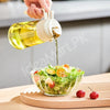 450mL 2-in-1 Glass Oil Sprayer Bottle with Pour Spout & Handle – Refillable Cooking Oil Dispenser