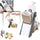 Brava Spring Vegetable Slicer Chopper | Manual Mandoline Cutter / Grinder | Multi-Function Fruit  &  Vegetable Slicer