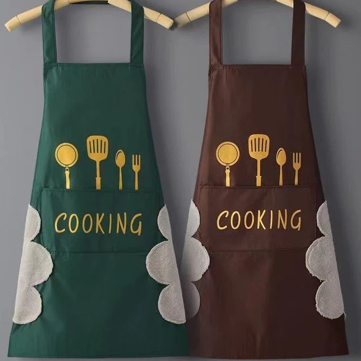 Unisex Sleeveless Waterproof Apron – Oilproof Easy Wipe Kitchen Apron for Cooking, Cleaning & Household Tasks