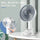 Rechargeable 3-in-1 Clip Fan | Handheld, Desktop & Wall Mounted Portable Fan with 3 Speed Modes