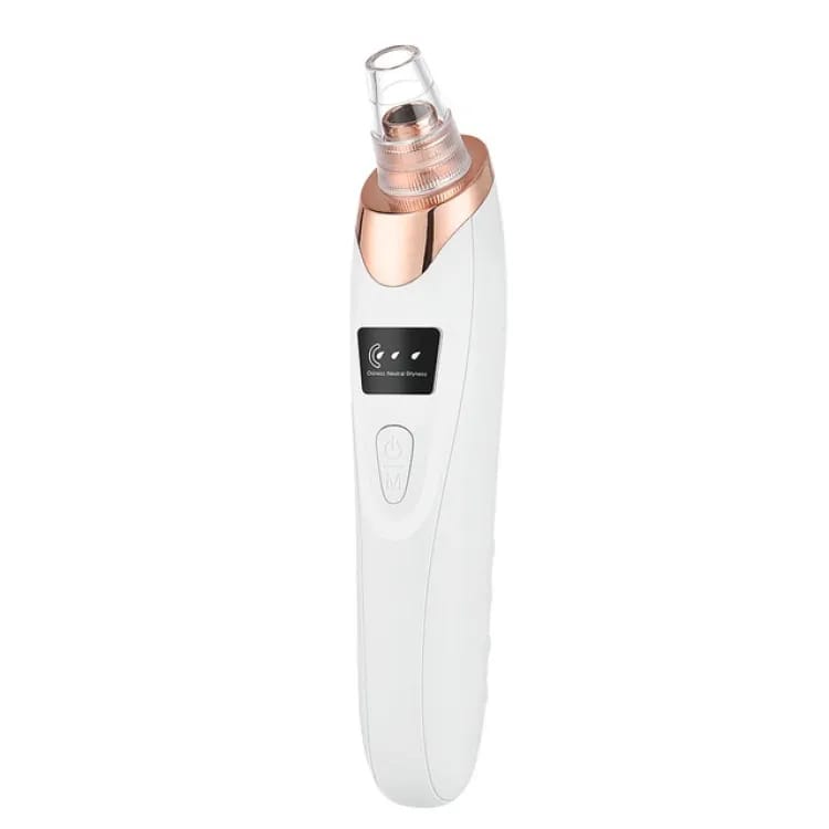 Electric Blackhead Remover Vacuum Acne Cleaner Black Spots Removal Facial Deep Cleansing Pore Cleaner Machine Skin Care Tools, White