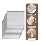 Pack of 10 Kitchen Steel Mesh Wire Cleaning Cloths – Multipurpose Dishwashing Scrubber for Pots, Pans & Kitchen Utensils