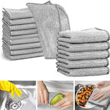 Pack of 10 Kitchen Steel Mesh Wire Cleaning Cloths – Multipurpose Dishwashing Scrubber for Pots, Pans & Kitchen Utensils