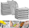 Pack of 10 Kitchen Steel Mesh Wire Cleaning Cloths – Multipurpose Dishwashing Scrubber for Pots, Pans & Kitchen Utensils