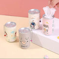 Pack of 30 Mini Portable Wet Wipes – Disposable Travel Tissue Wipes in Reusable Can Container